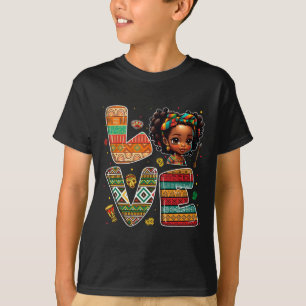 T-shirt Mois de l'histoire des Noirs Filles jeunes Africai