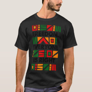 T-shirt Mois de l'histoire des Noirs Liberté Tout le monde