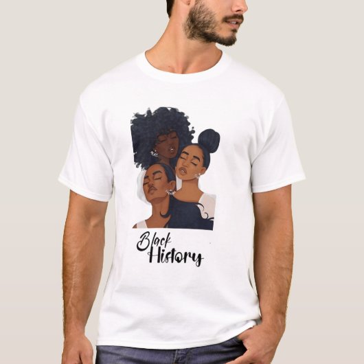 T-shirt Mois de l'histoire des Noirs Melanin Queens (Devant)
