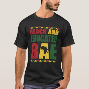 T-shirt Mois de l'histoire des Noirs noirs et instruits Am