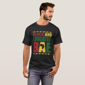T-shirt Mois de l'histoire des Noirs noirs et instruits Am (Devant entier)
