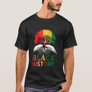T-shirt Mois de l'histoire des Noirs Racines africaines Fi