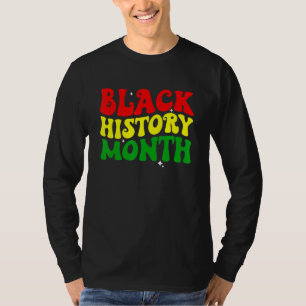 T-shirt Mois de l'histoire des Noirs Retro Africain-Améric