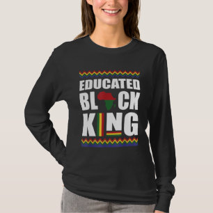 T-shirt Mois de l'histoire des Noirs Roi Noir instruit Aam