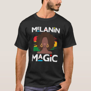 T-shirt Mois de l'histoire des Noirs Sista Melanin Femmes 