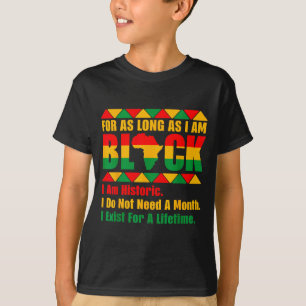 T-shirt Mois de l'histoire des Noirs tant que je suis fier