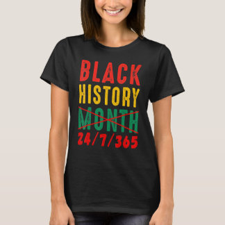 T-shirt Mois de l'histoire noire 24 7 BHM African Pride Ho
