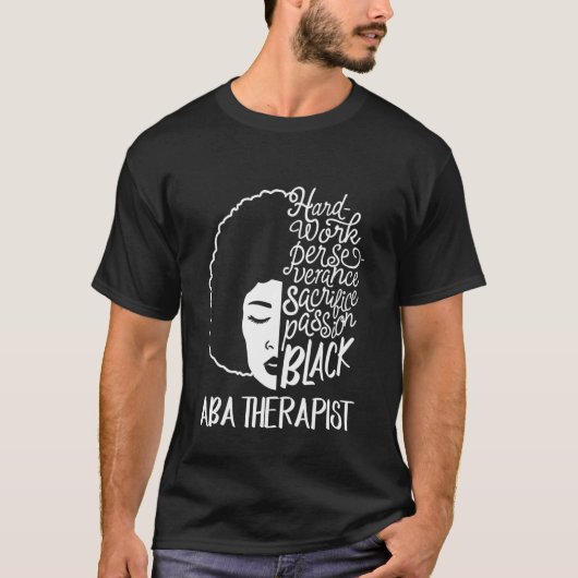 T-shirt Mois de l'histoire noire Aba Therapist Passion Afr (Devant)