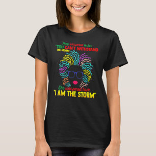 T-shirt Mois De L'Histoire Noire Africaine Femme Afro Je S