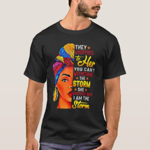 T-shirt Mois De L'Histoire Noire Africaine Femme Afro Je S