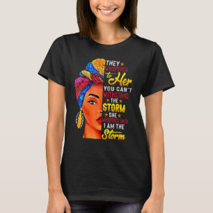 T-shirt Mois De L'Histoire Noire Africaine Femme Afro Je S