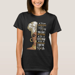 T-shirt Mois De L'Histoire Noire Africaine Femme Afro Je S