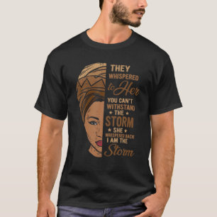 T-shirt Mois De L'Histoire Noire Africaine Femme Afro Je S