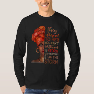 T-shirt Mois De L'Histoire Noire Africaine Femme Afro Je S