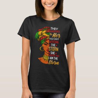 T-shirt Mois De L'Histoire Noire Africaine Femme Afro Je S
