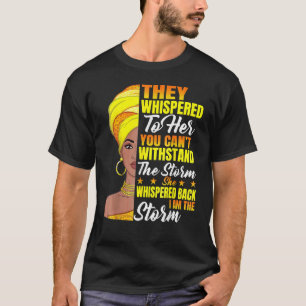 T-shirt Mois De L'Histoire Noire Africaine Femme Afro Je S