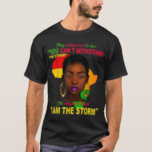 T-shirt Mois De L'Histoire Noire Africaine Femme Afro Je S
