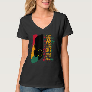 T-shirt Mois De L'Histoire Noire Africaine Femme Afro Je S