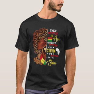 T-shirt Mois De L'Histoire Noire Africaine Femme Afro Je S