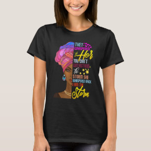 T-shirt Mois de l'Histoire Noire Africaine Femme Fille Afr