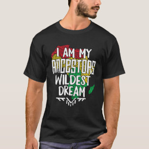 T-shirt Mois de l'histoire noire Afro Je suis mes ancêtres