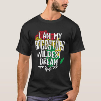 T-shirt Mois de l'histoire noire Afro Je suis mes ancêtres