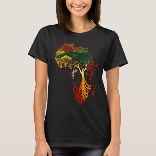 T-shirt Mois de l'histoire noire Ancêtres afro-américains (Devant)