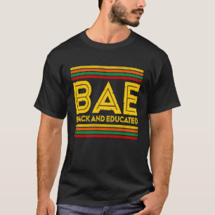 T-shirt Mois de l'histoire noire BAE Noir et instruit
