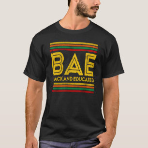 T-shirt Mois de l'histoire noire BAE Noir et instruit