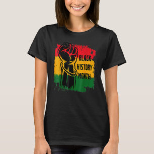 T-shirt Mois de l'Histoire Noire BHM Africain Pour Hommes