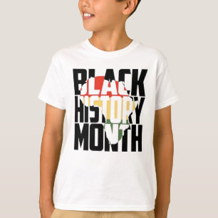 T-shirt Mois de l'histoire noire continent africain Améri