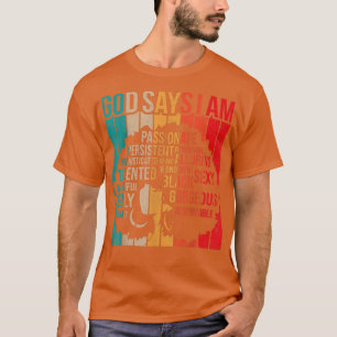 T-shirt Mois De L'Histoire Noire Dieu Dit Que Je Suis Blac