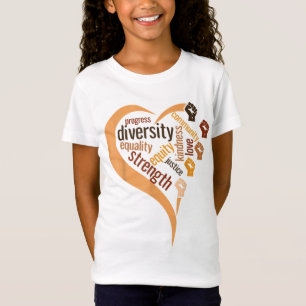 T-Shirt Mois de l'histoire noire Diversité raciale Justice