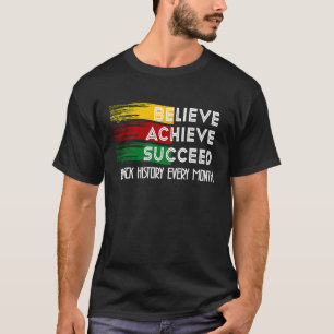 T-shirt Mois de l'histoire noire États-Unis Fière croyance