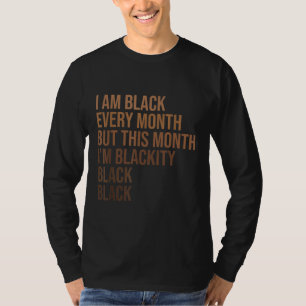 T-shirt Mois de l'histoire noire femme africaine - Noir no