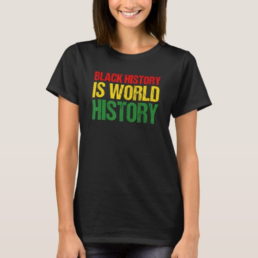 T-shirt Mois de l'histoire noire Fière L'histoire noire es (Devant)