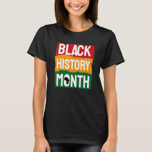 T-shirt Mois de l'histoire noire Fière Noire Afro African