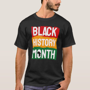 T-shirt Mois de l'histoire noire Fière Noire Afro African