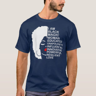 T-shirt Mois de l'histoire noire instruit Motivé Mélané B