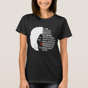 T-shirt Mois de l'histoire noire instruit Motivé Mélané B