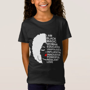 T-Shirt Mois de l'histoire noire instruit Motivé Mélané B