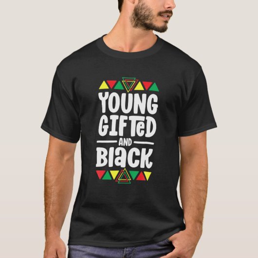 T-shirt Mois De L'Histoire Noire - Jeunes Cadeaux Et Noirs (Devant)