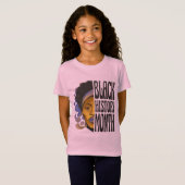 T-Shirt Mois de l'histoire noire - Melanin Femme Reine (Devant entier)