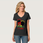 T-shirt Mois de l'histoire noire Melanin Princesse Queen F (Devant entier)