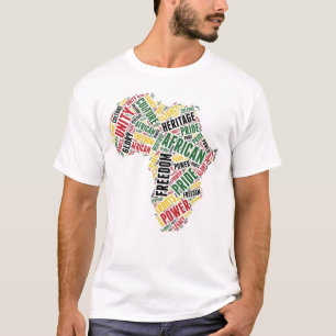 T-shirt Mois de l'histoire noire Mois de l'art du monde af