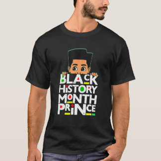 T-shirt Mois de l'histoire noire Prince Melanin Son Garçon