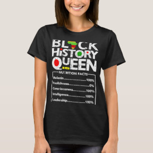 T-shirt Mois de l'histoire noire Queen Melanin Femmes Mère