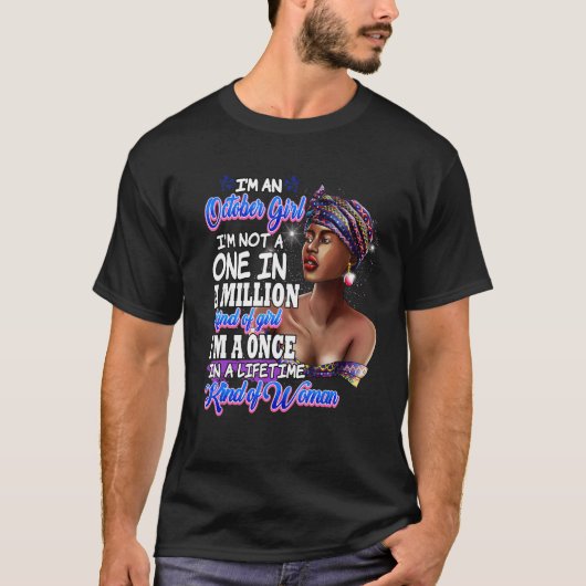 T-shirt Mois de naissance Octobre Femmes Anniversaire (Devant)