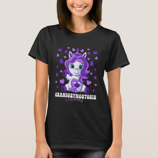 T-shirt Mois de sensibilisation à la craniosynostose Ruban (Devant)