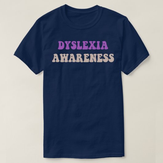 T-shirt Mois de sensibilisation à la dyslexie 12 (Design devant)